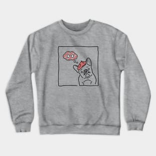 Minimalist Line Art For French Bulldog Lovers Crewneck Sweatshirt